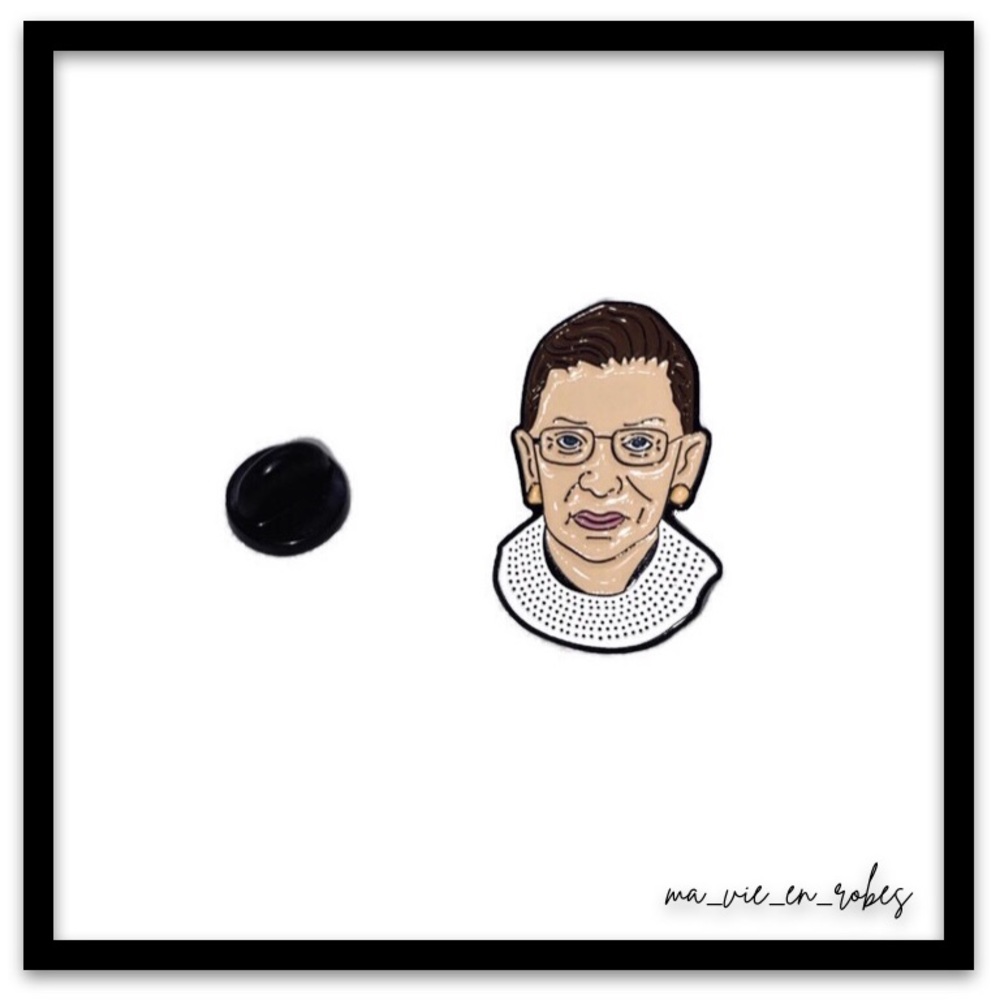 New! Ruth Bader Ginsberg Lapel, Jacket Tie-Tac Pin
